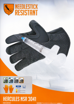 Preview: HexArmor Hercules NSR 3041 Nadelstichfeste Schnittschutzhandschuhe